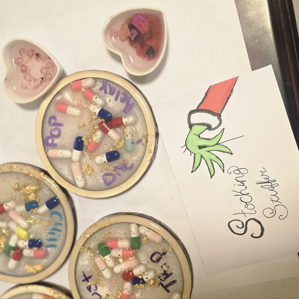These adult humor resin coasters